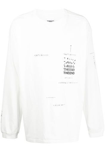 Takahiromiyashita The Soloist slogan print T-shirt - Bianco