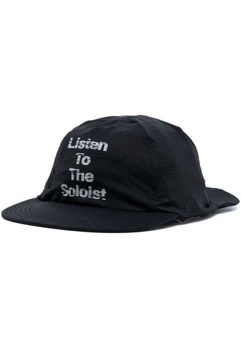 Takahiromiyashita The Soloist slogan-print cap - Nero