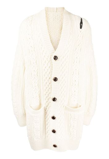 Takahiromiyashita The Soloist Cardigan con zip - Bianco