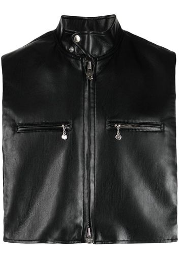 Takahiromiyashita The Soloist high-neck zip-up gilet - Nero