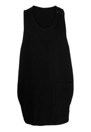 Takahiromiyashita The Soloist sleeveless long tank top - Nero