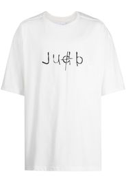 Takahiromiyashita The Soloist slogan-print cotton T-shirt - Bianco