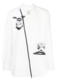 Takahiromiyashita The Soloist graphic-print reversible shirt - Bianco
