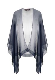 Talbot Runhof semi-sheer silk scarf - Blu