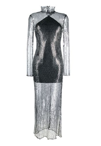 Taller Marmo Tina sequin-embellished maxi dress - Argento