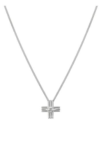 TANE México 1942 Collana con pendente Knitted Cross - Argento