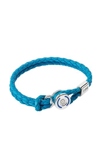 TANE México 1942 Bracciale Intrecciato in pelle - Blu