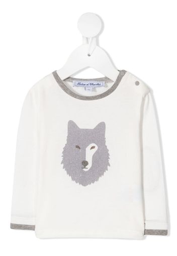 wolf-print top