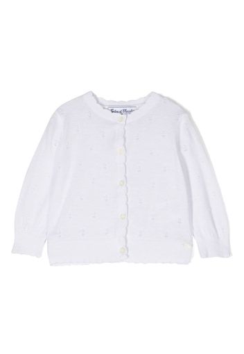 Tartine Et Chocolat scalloped-edge knit cardigan - Bianco