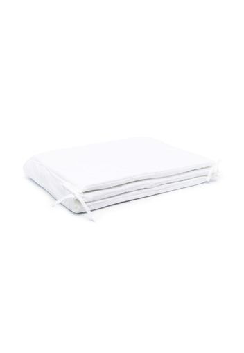 Tartine Et Chocolat cotton-linen blend blanket - Bianco