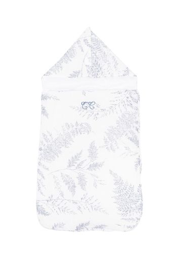 Tartine Et Chocolat leaf-print sleep bag - Bianco