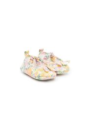 Tartine Et Chocolat bow-detail floral-print ballerinas - Rosa