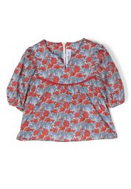 Tartine Et Chocolat floral-print cotton blouse - Blu