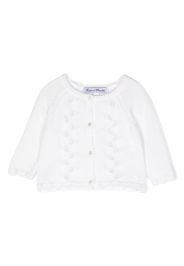 Tartine Et Chocolat pointelle-knit cotton cardigan - Bianco