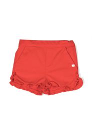 Tartine Et Chocolat ruffled-hem shorts - Rosso