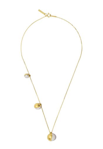 Collana con pendente Arlequin in oro giallo 18kt e perle