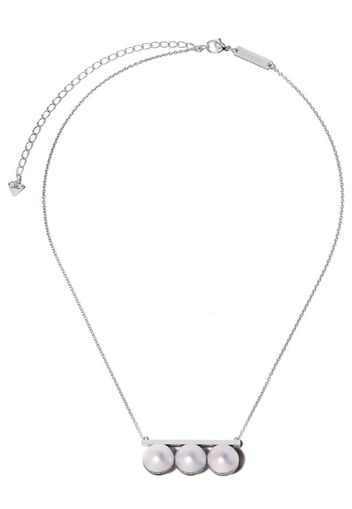 Collana con pendente in oro bianco 18kt con diamanti e perla dei mari del sud Balance Unite