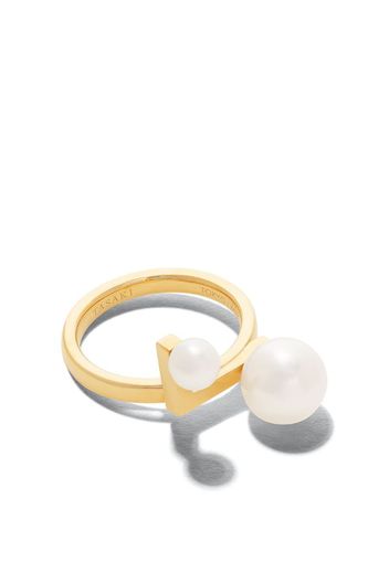 Anello in oro 18kt Balance con perle Akoya