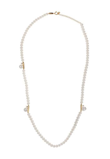”Collana con pendente in oro 18kt, diamanti e perla Akoya Balance Class”