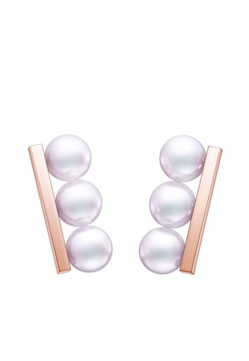 TASAKI Orecchini di perle Balance Neo Akoya in oro rosa 18kt