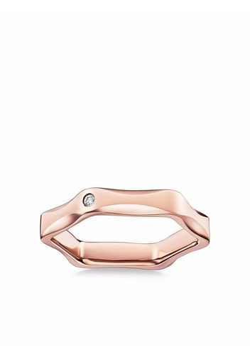 TASAKI Anello LABELLO 1 in oro rosa 18kt con diamanti