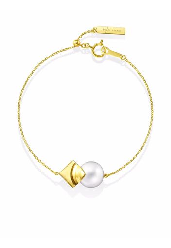 TASAKI Bracciale con perle SQUARE LEAF in oro giallo 18kt