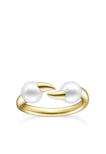 TASAKI 18kt yellow gold Collection Line Danger Fang pearl ring - Oro