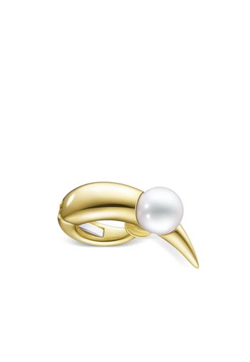 TASAKI 18kt yellow gold Collection Line Danger Horn pearl ear cuff - Oro