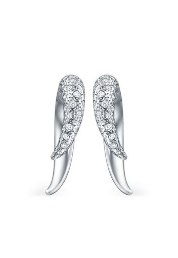 TASAKI 18kt white gold Collection Line Danger Horn diamond earrings - Argento