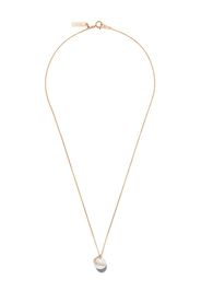 Collana con pendente in oro rosa 18kt e perle Akoya