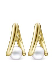 TASAKI 18kt yellow gold Collection Line Danger Fang pearl earrings - Oro