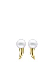 TASAKI 18kt yellow gold Collection Line Danger Fang pearl earrings - Oro