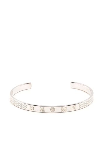 Tateossian engraved bangle - Argento