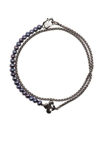 Tateossian Bracciale a catena con perline - Argento