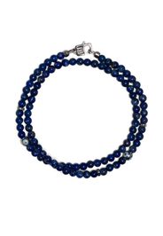 Tateossian silver-plated beaded necklace - Blu