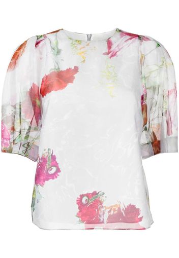 Ted Baker Blusa con maniche a palloncino Aymee - Grigio