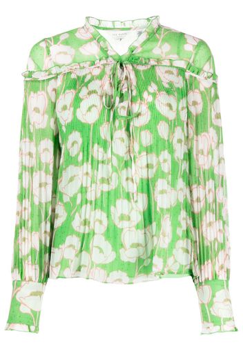 Ted Baker Ellerie floral-print blouse - Verde