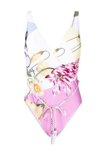 Ted Baker Rozieh floral-print swimsuit - Rosa