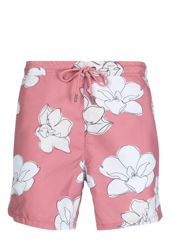 Ted Baker Ampbell floral-print swim shorts - Rosso