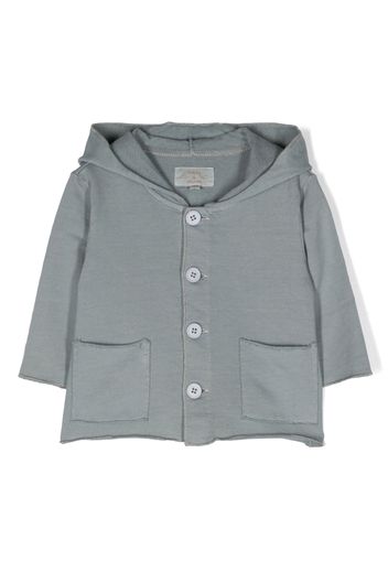 TEDDY & MINOU long-sleeve hooded cotton jacket - Grigio