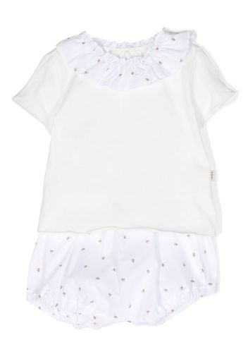 TEDDY & MINOU bee-print shorts - Bianco