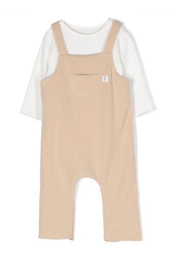 TEDDY & MINOU long-sleeve dungaree set - Toni neutri