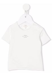 TEDDY & MINOU logo-print short-sleeve T-shirt - Bianco