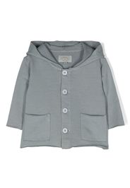 TEDDY & MINOU long-sleeve hooded cotton jacket - Grigio