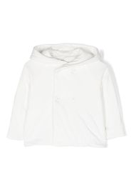 TEDDY & MINOU double-breasted hooded jacket - Bianco