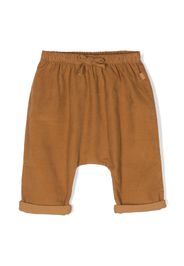 TEDDY & MINOU drawstring-fastening corduroy trousers - Marrone