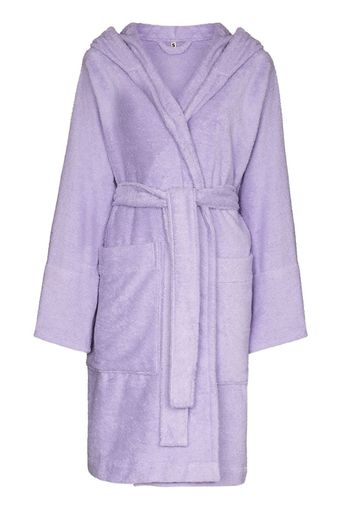 hooded cotton robe