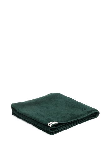 TEKLA organic cotton logo-patch towel - Verde