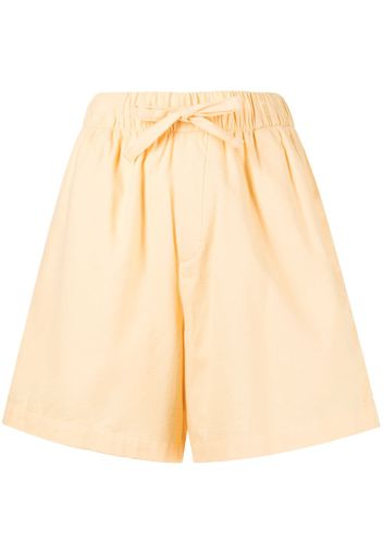 TEKLA Shorts con coulisse - Giallo