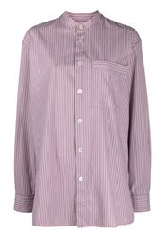 TEKLA striped organic cotton shirt - Viola